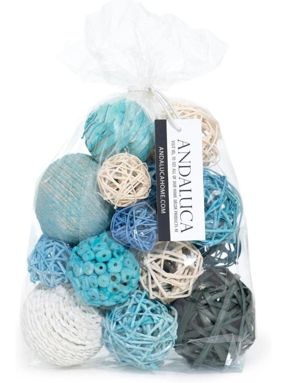 Turquoise Blue Decorative Balls Orbs | Home Accent Decor, Bag Included